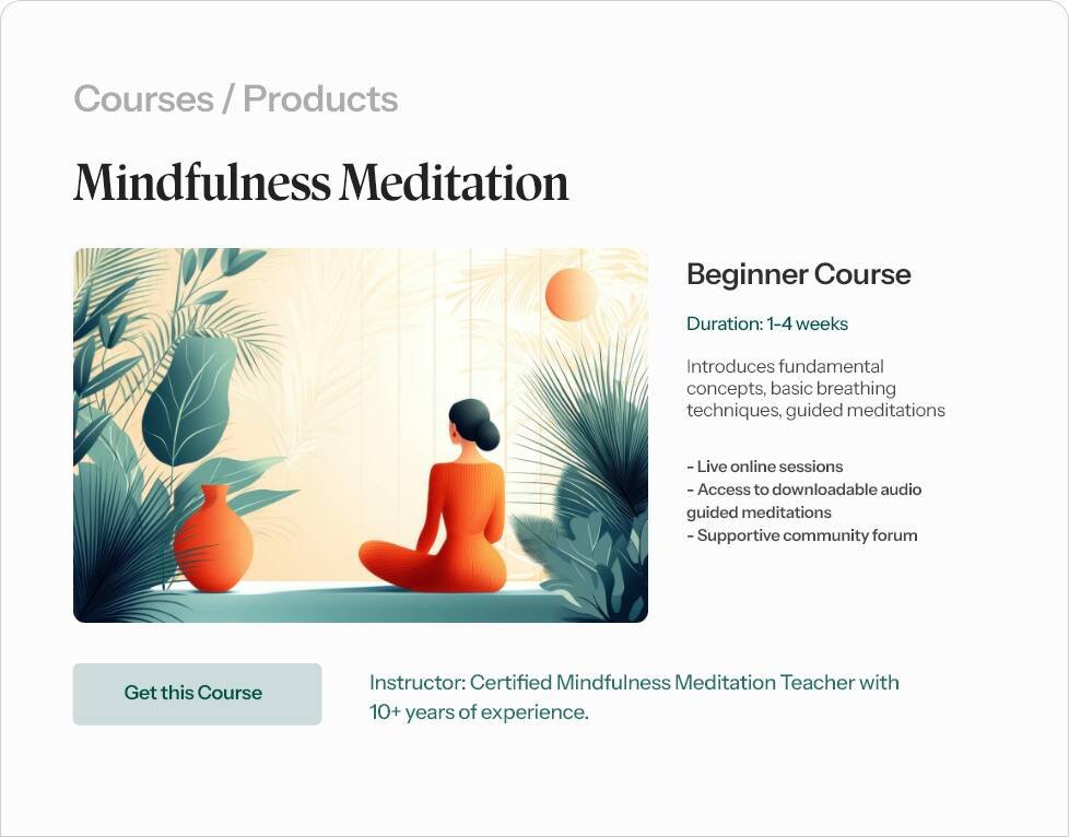 Courses Products Marketing