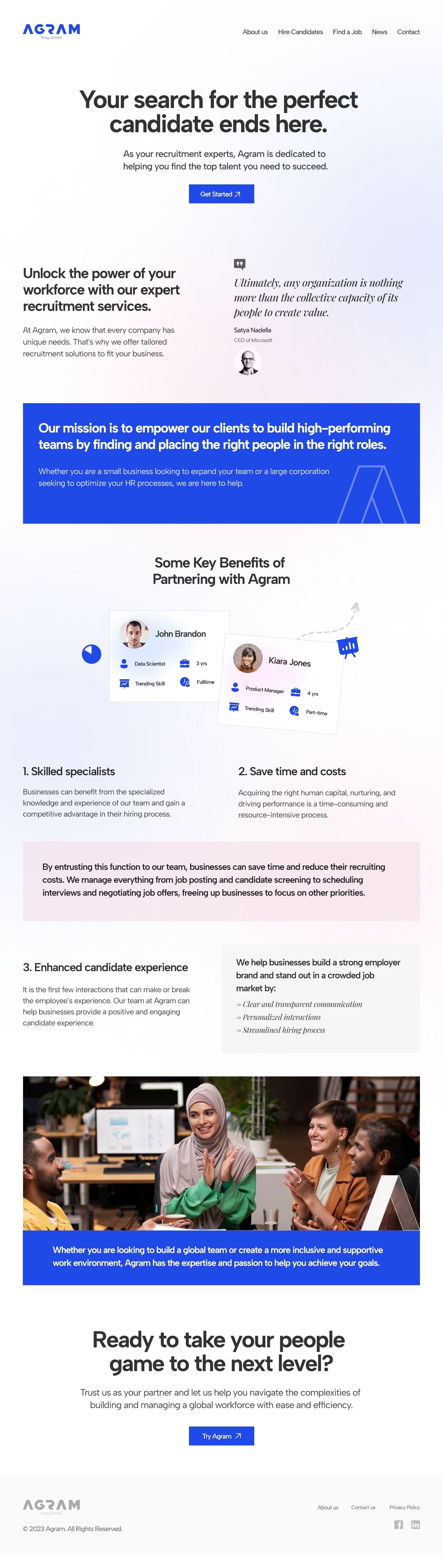Agram-Employer-Page