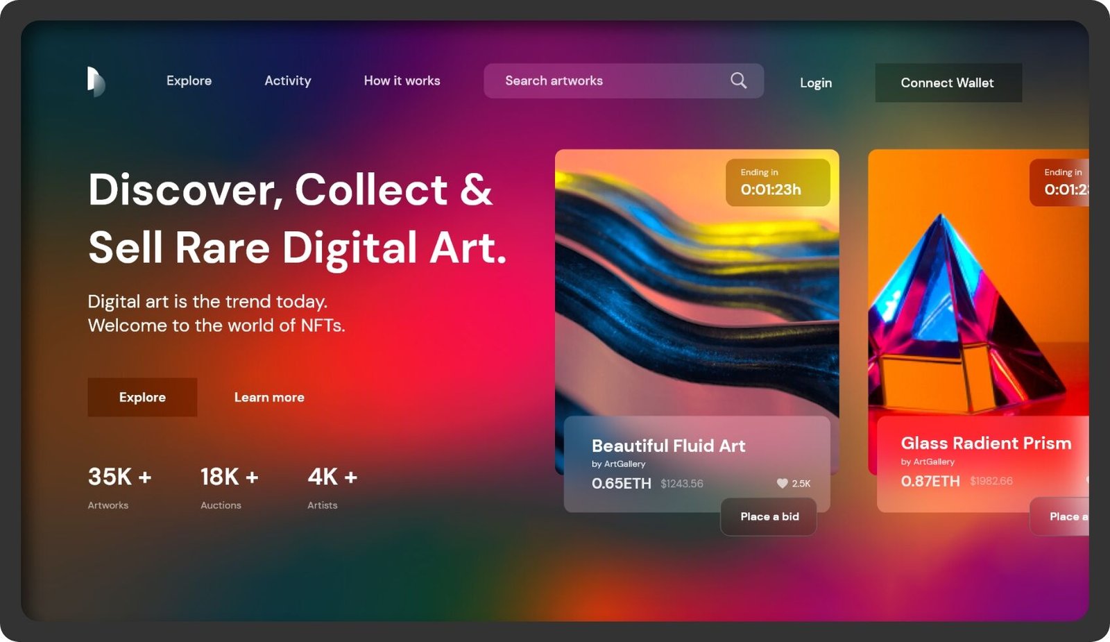 NFT Marketplace UI Design