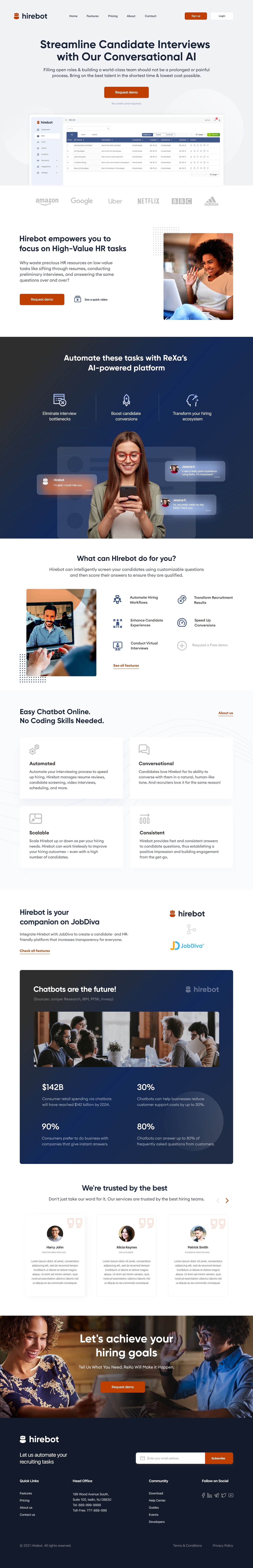 Hirebot-home-design-demo