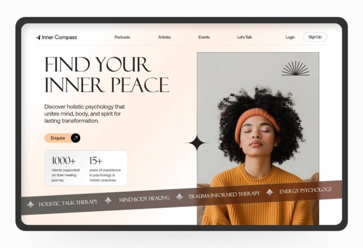 Holistic Psychology Design UI_