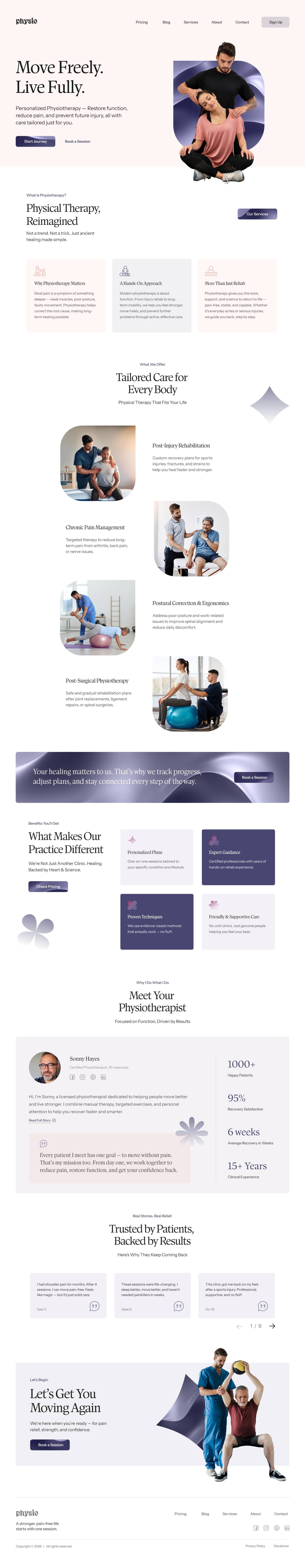 Physiotherapist Website Demo_