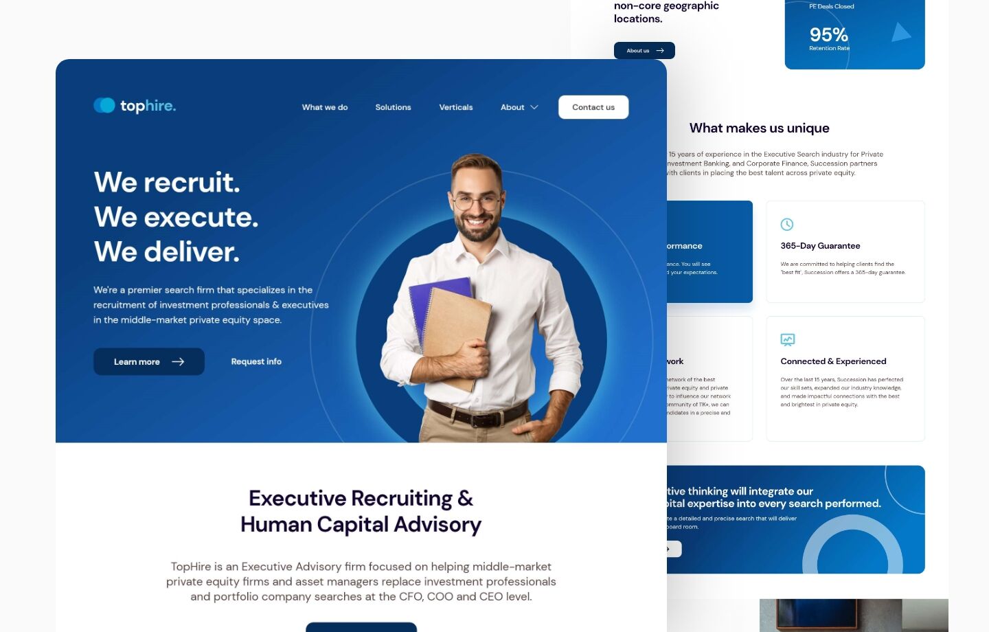 executive recruitment website design