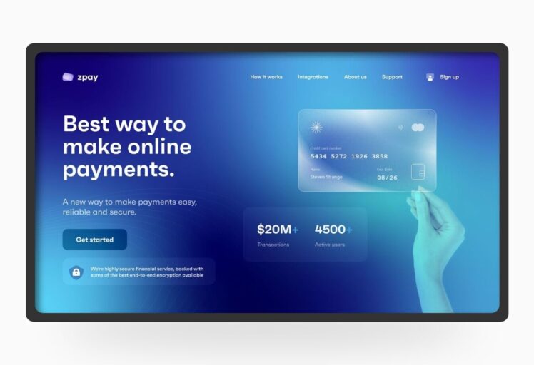 online payment platform website design