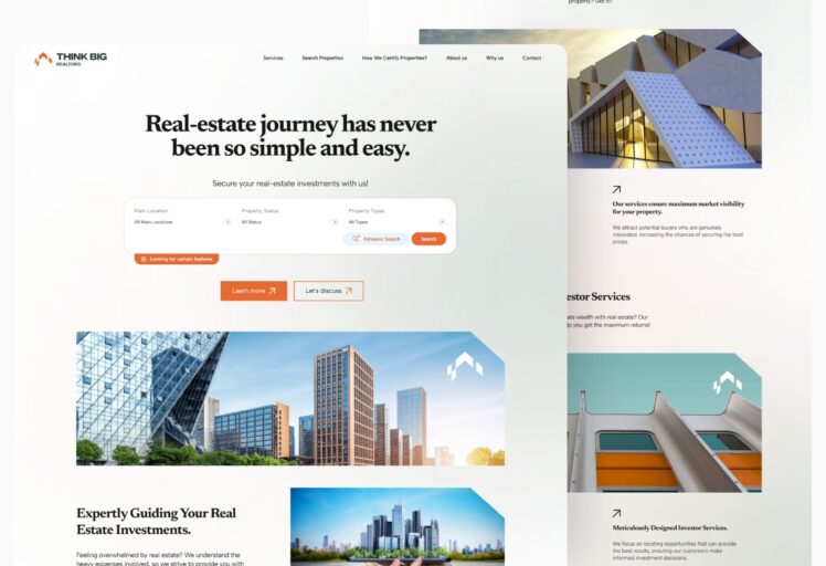 real estate website design – 2