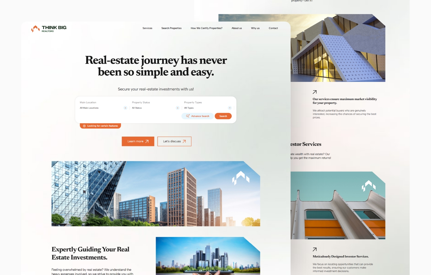 real estate website design – 2