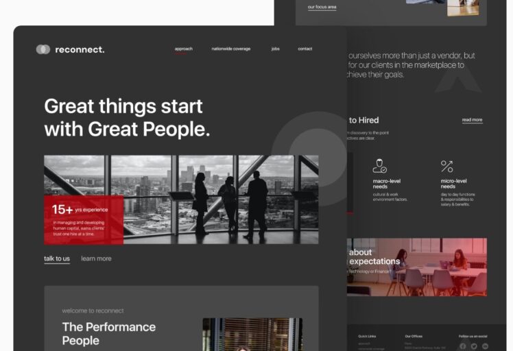 staffing and recruitment website design